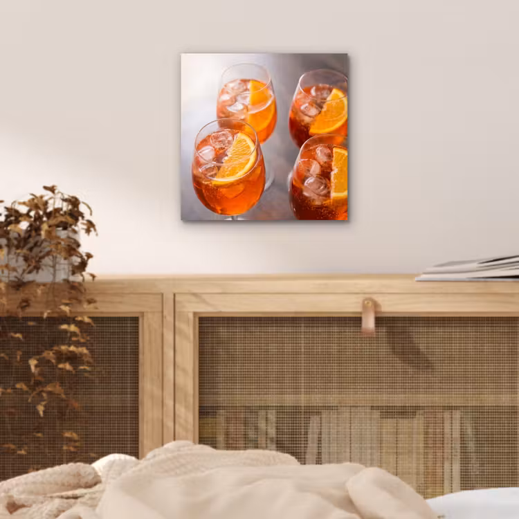 Drank - Sinaasappel - IJs - Zomer - Oranje aluminium wit klein -sfeer3