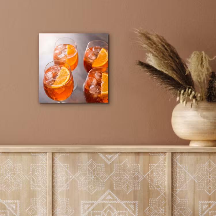 Drank - Sinaasappel - IJs - Zomer - Oranje aluminium wit klein -sfeer4