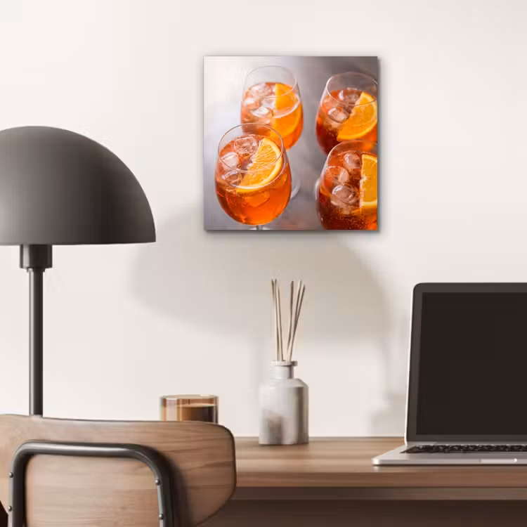 Drank - Sinaasappel - IJs - Zomer - Oranje aluminium wit klein -sfeer5