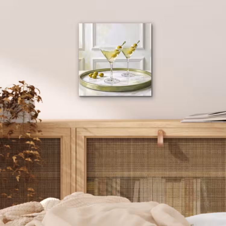 Drank - Martini - Olijven - Modern - Wit aluminium wit klein -sfeer3