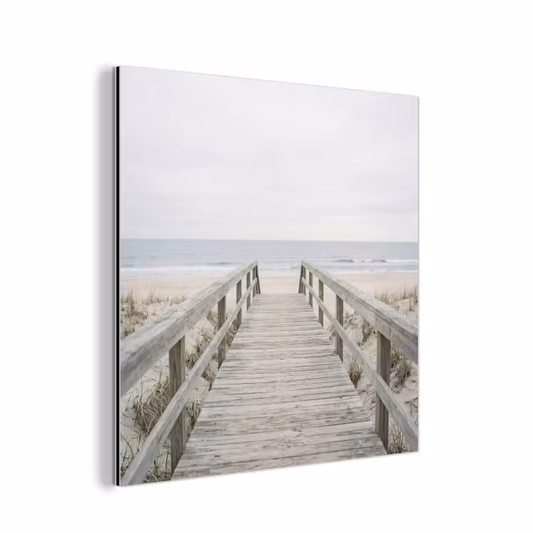Duinen - Vlonder - Oceaan aluminium wit klein -3d