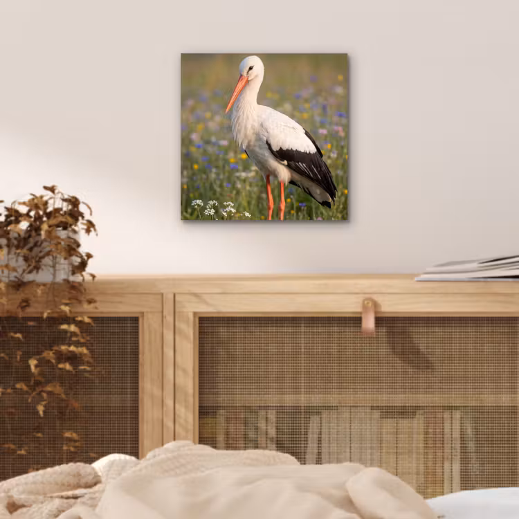 Ooienvaar - Bloemen - Weide - Kleurrijk aluminium wit klein -sfeer3