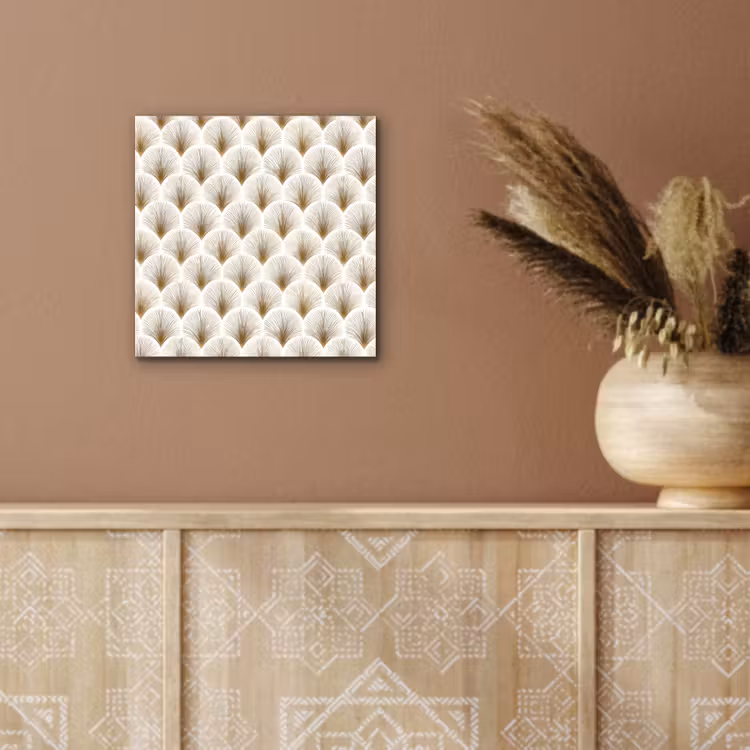 Waaiers - Art Deco - Elegant - Goud - Wit aluminium wit klein 46 -sfeer4