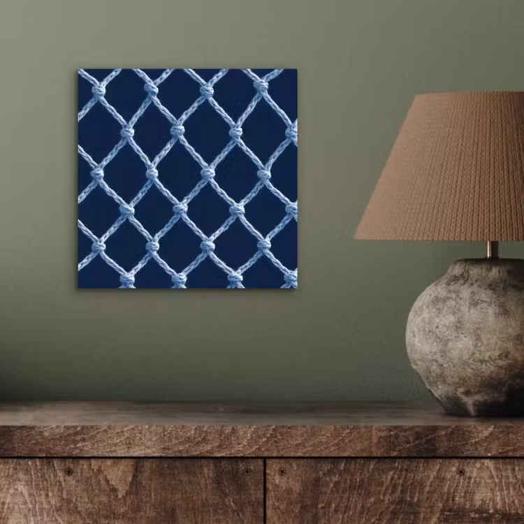 Visnet - Touw - Patroon - Marineblauw aluminium wit klein 46 -sfeer2