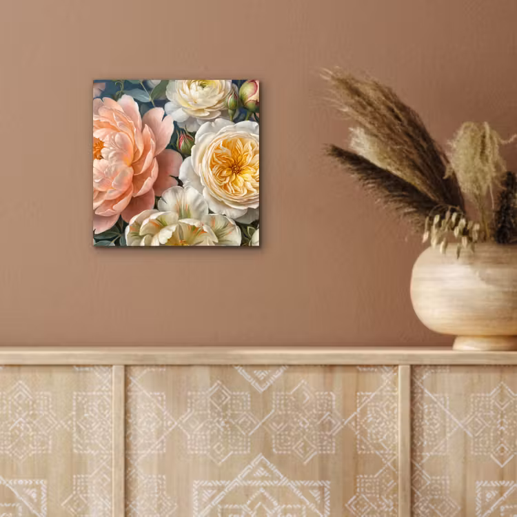 Bloemen - Boeket - Natuur - Klassiek - Kleurrijk aluminium wit klein -sfeer4