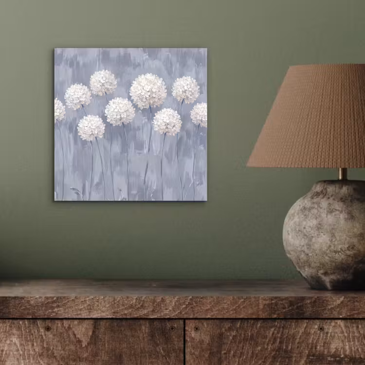 Bloemen - Illustratie - Blauw aluminium wit klein -sfeer2