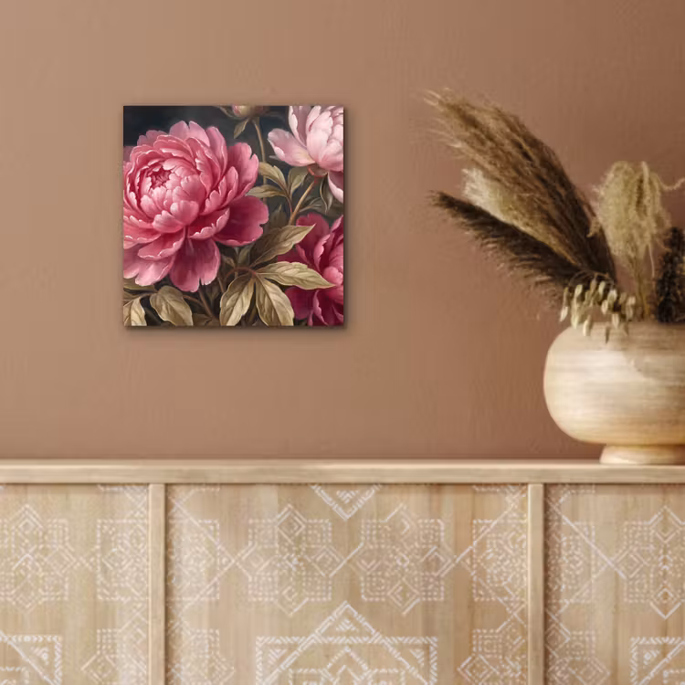 Bloemen - Roze - Klassiek - Natuur aluminium wit klein -sfeer4