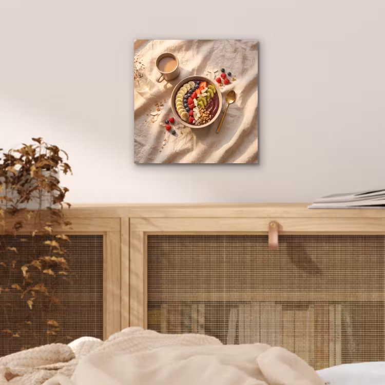 Eten - Ontbijtkom - Fruit - Gezond - Kleurrijk aluminium wit klein -sfeer3