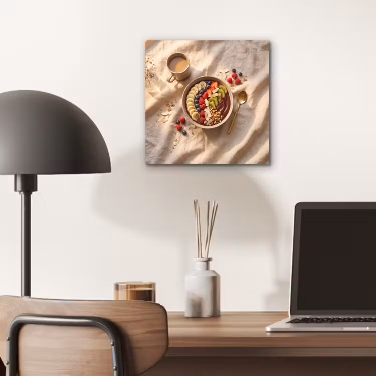 Eten - Ontbijtkom - Fruit - Gezond - Kleurrijk aluminium wit klein -sfeer5