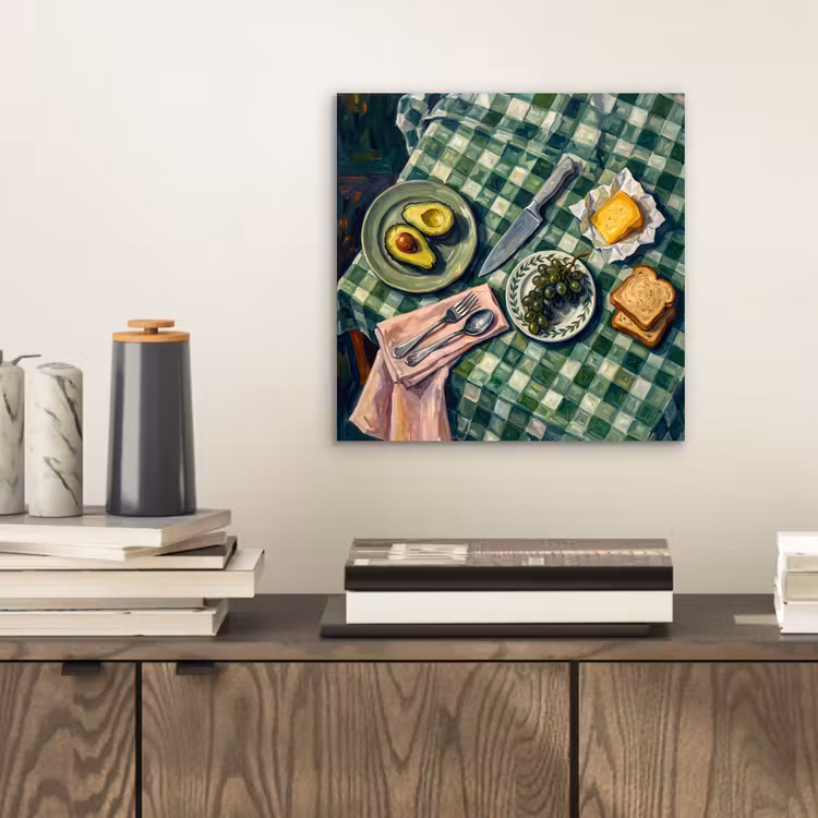 Eten - Ontbijt - Tafel - Modern - Groen aluminium wit klein -sfeer1