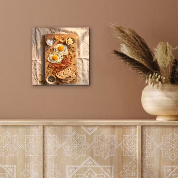 Eten - Ontbijt - Hout - Rustiek - Geel aluminium wit klein -sfeer4