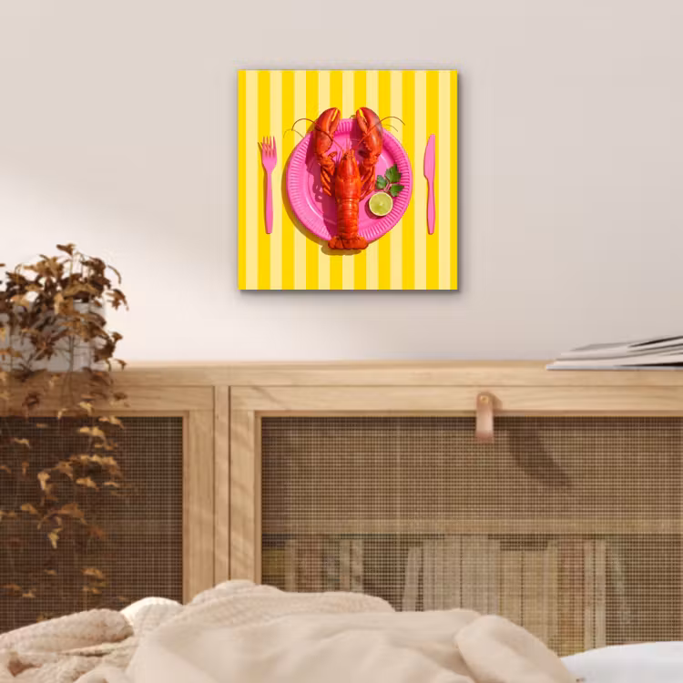 Eten - Roze - Geel - Modern - Culinaire aluminium wit klein -sfeer3