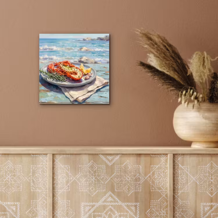 Eten - Zee - Kust - Modern - Blauw aluminium wit klein -sfeer4