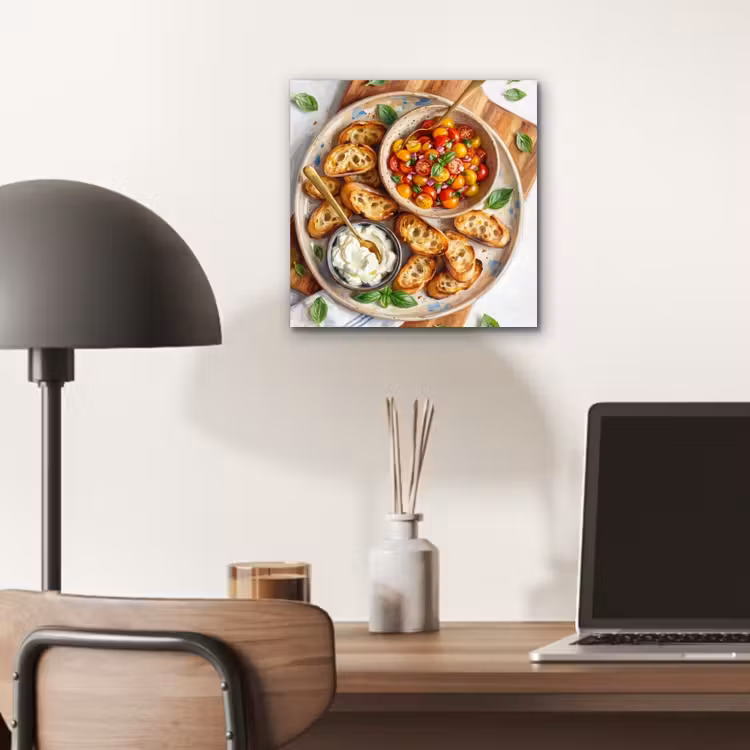Eten - Tomaat - Brood - Kleurrijk - Keuken aluminium wit klein -sfeer5