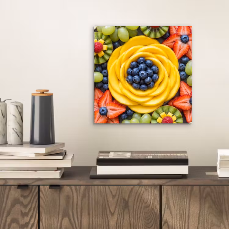 Fruit - Arrangement - Gezond - Kleurrijk - Eten aluminium wit klein -sfeer1
