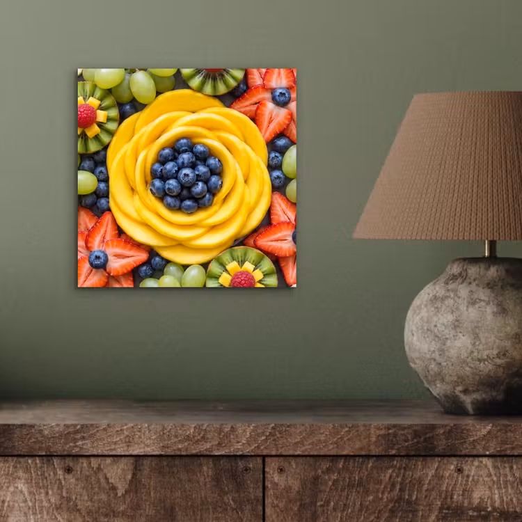 Fruit - Arrangement - Gezond - Kleurrijk - Eten aluminium wit klein -sfeer2
