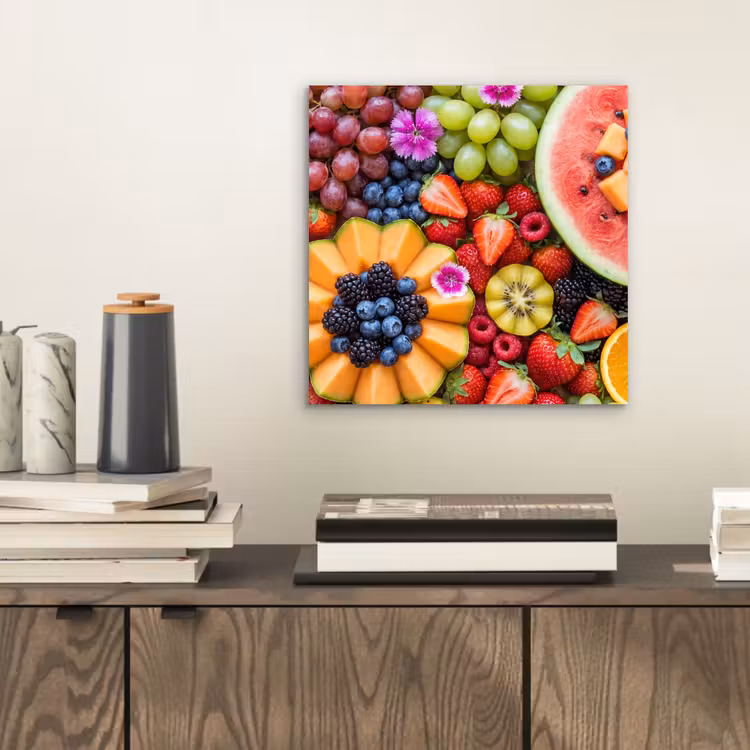 Fruit - Vers - Variatie - Eten - Kleurrijk aluminium wit klein -sfeer1