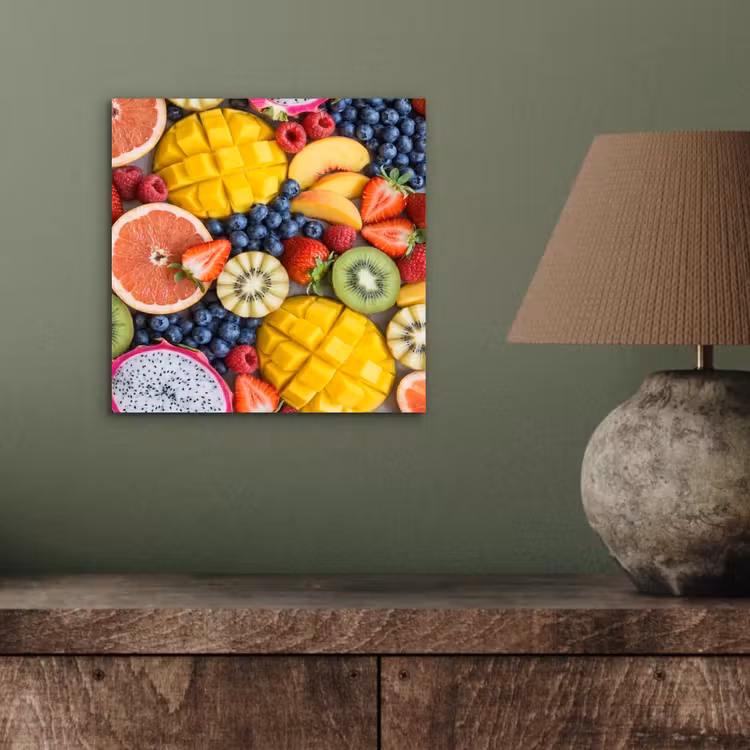 Fruit - Versneden - Kleurrijk - Eten - Gezond aluminium wit klein -sfeer2