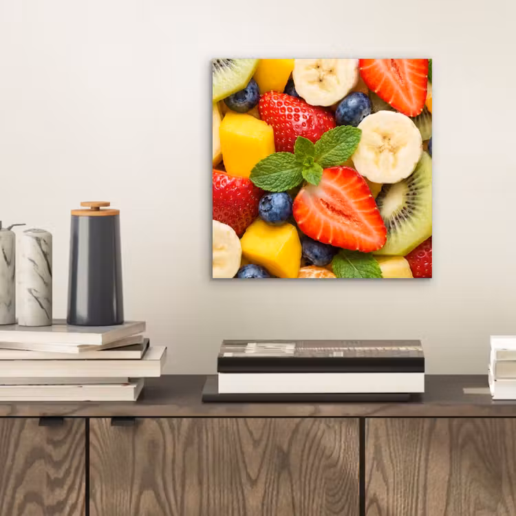 Fruit - Plakjes - Eten - Kleurrijk aluminium wit klein -sfeer1