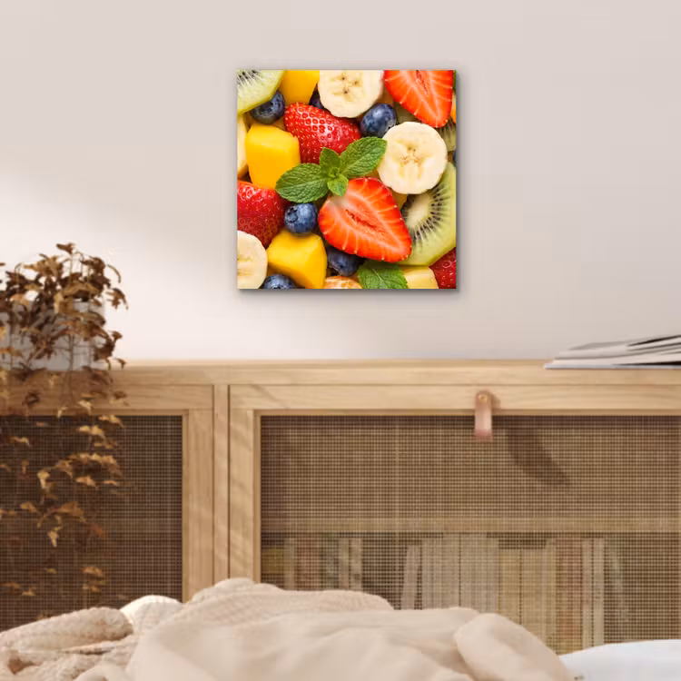 Fruit - Plakjes - Eten - Kleurrijk aluminium wit klein -sfeer3