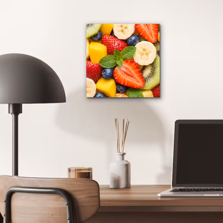 Fruit - Plakjes - Eten - Kleurrijk aluminium wit klein -sfeer5