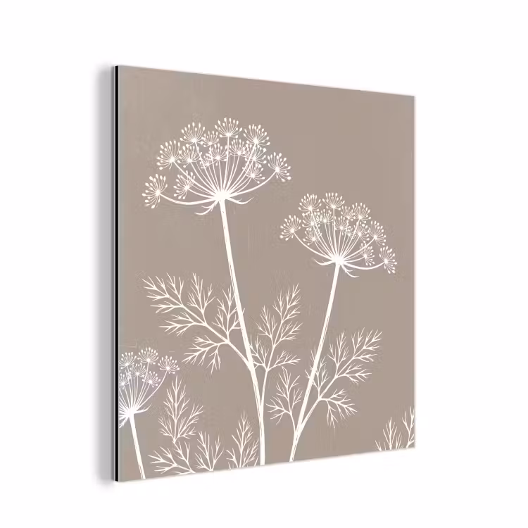 Grafisch - Fluitenkruid - Taupe aluminium wit klein -3d