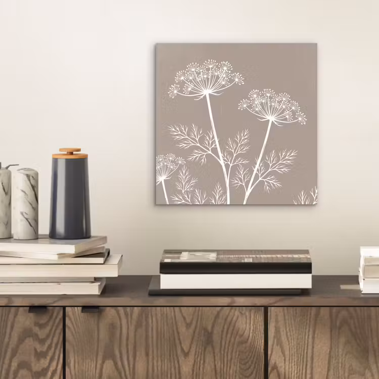 Grafisch - Fluitenkruid - Taupe aluminium wit klein -sfeer1