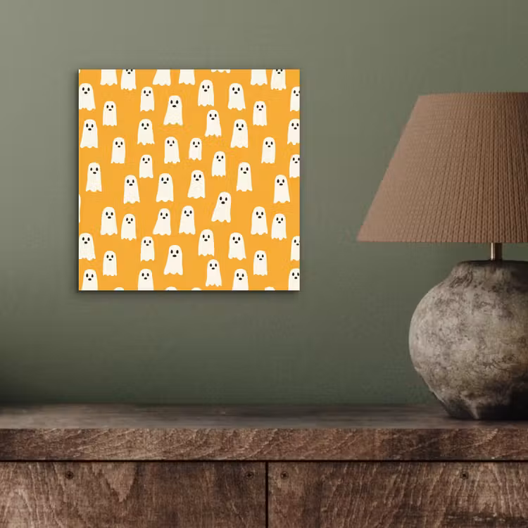 Halloween - Spookjes - Oker aluminium wit klein 46 -sfeer2