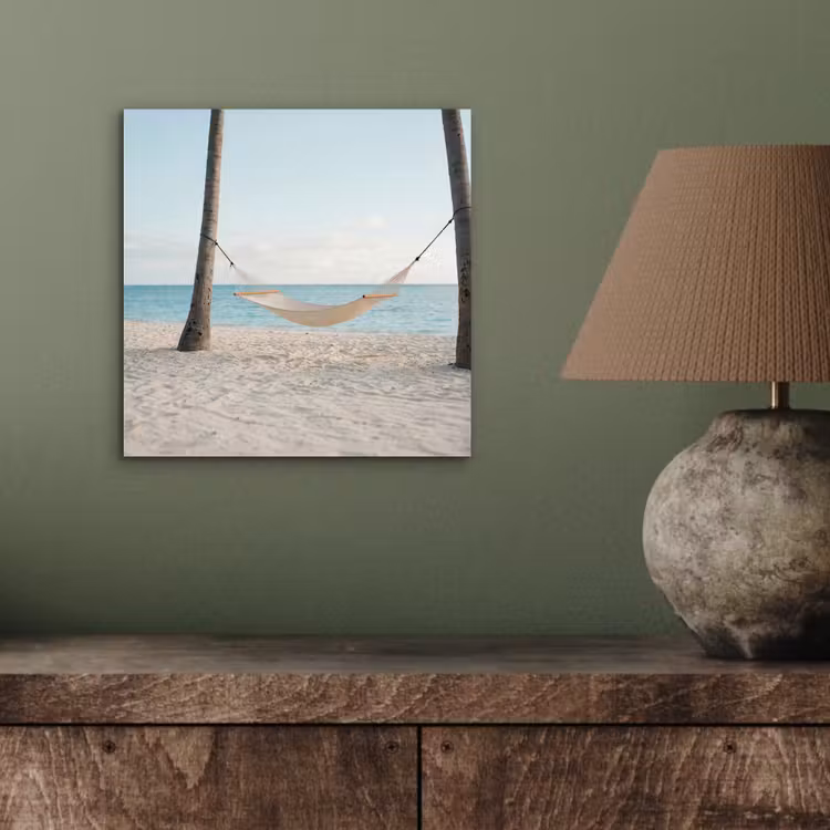 Hangmat - Strand - Wit aluminium wit klein -sfeer2