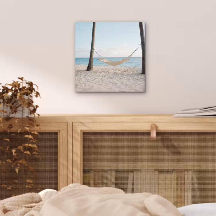 Hangmat - Strand - Wit aluminium wit klein -sfeer3