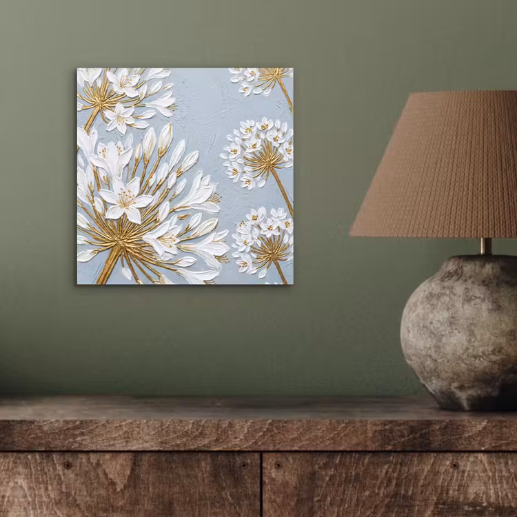 Illustratie - Bloemen - Blauw aluminium wit klein -sfeer2