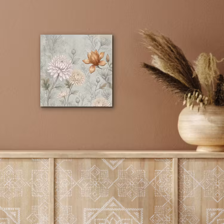 Illustratie - Bloemen - Groen aluminium wit klein -sfeer4