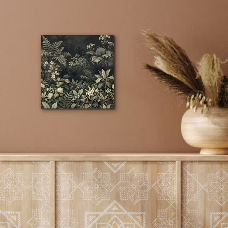 Jungle - Bladeren - Botanisch - Groen aluminium wit klein -sfeer4