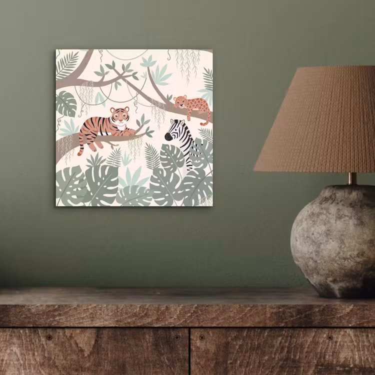Jungle - Rustiek - Pastel aluminium wit klein -sfeer2