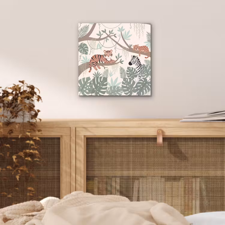 Jungle - Rustiek - Pastel aluminium wit klein -sfeer3