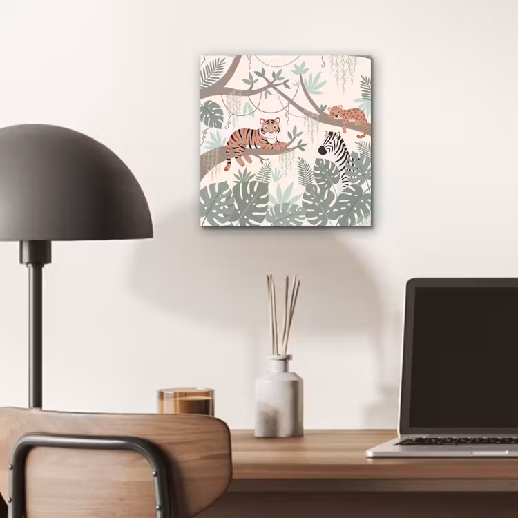 Jungle - Rustiek - Pastel aluminium wit klein -sfeer5