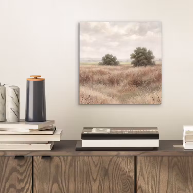 Landschap - Minimalistisch - Beige aluminium wit klein -sfeer1