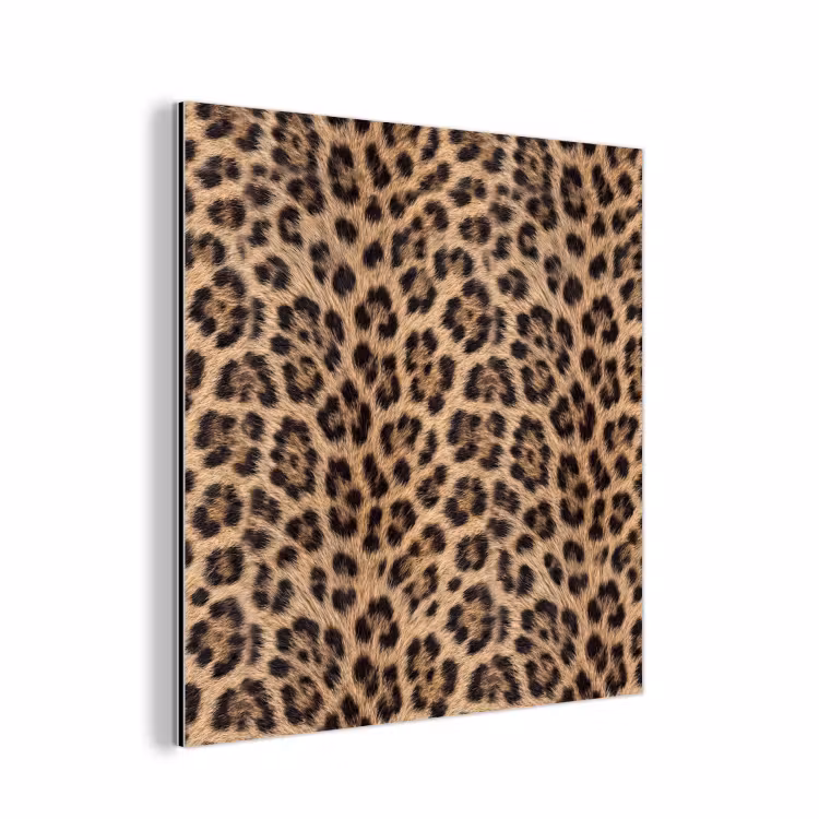 Luipaard - Vacht - Klassiek - Bruin aluminium wit klein -3d