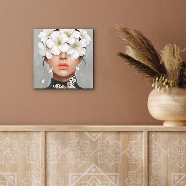 Lelies - Portret - Wit aluminium wit klein -sfeer4