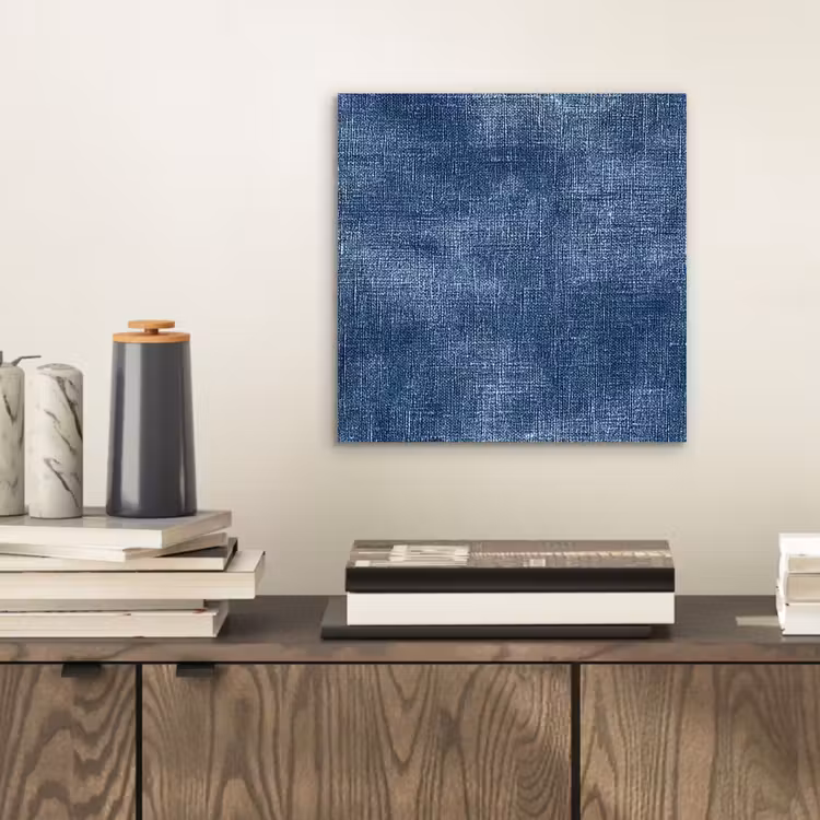 Linnen - Textuur - Patroon - Denim - Rustiek aluminium wit klein 46 -sfeer1
