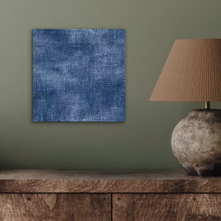 Linnen - Textuur - Patroon - Denim - Rustiek aluminium wit klein 46 -sfeer2