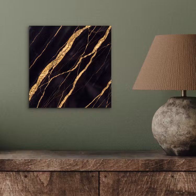 Marmer - Goud - Textuur - Abstract - Zwart aluminium wit klein -sfeer2