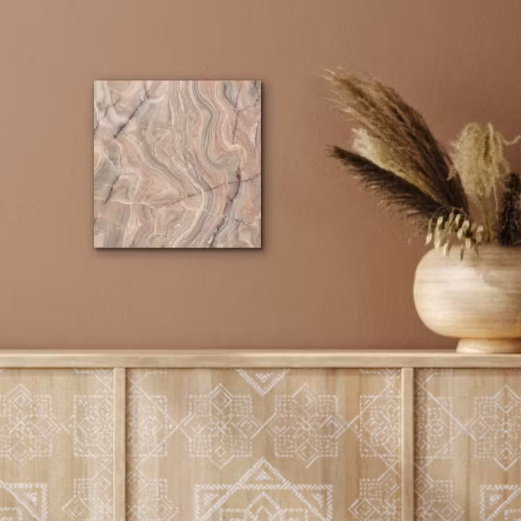 Marmer - Patroon - Abstract - Beige - Groen aluminium wit klein -sfeer4