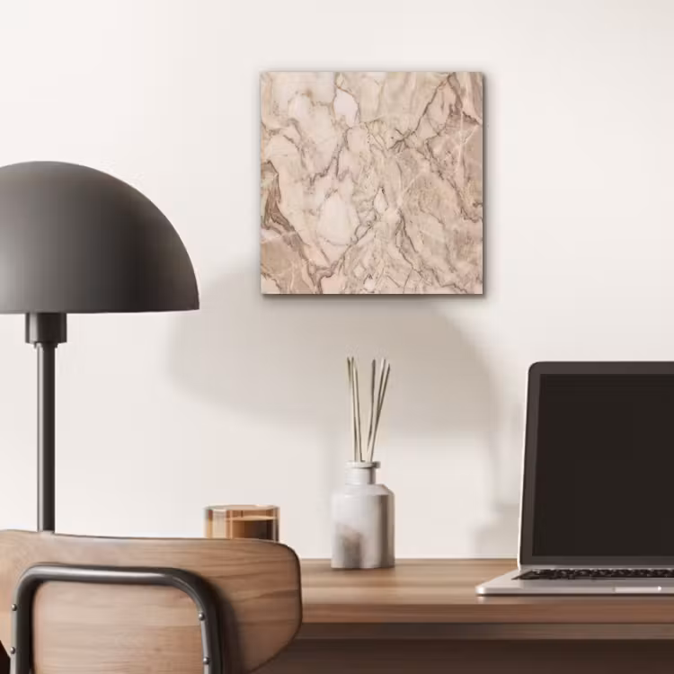 Marmer - Aderen - Textuur - Beige - Modern aluminium wit klein -sfeer5