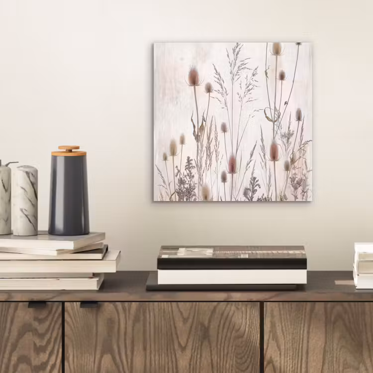 Weidebloemen - Design - Sepia aluminium wit klein -sfeer1