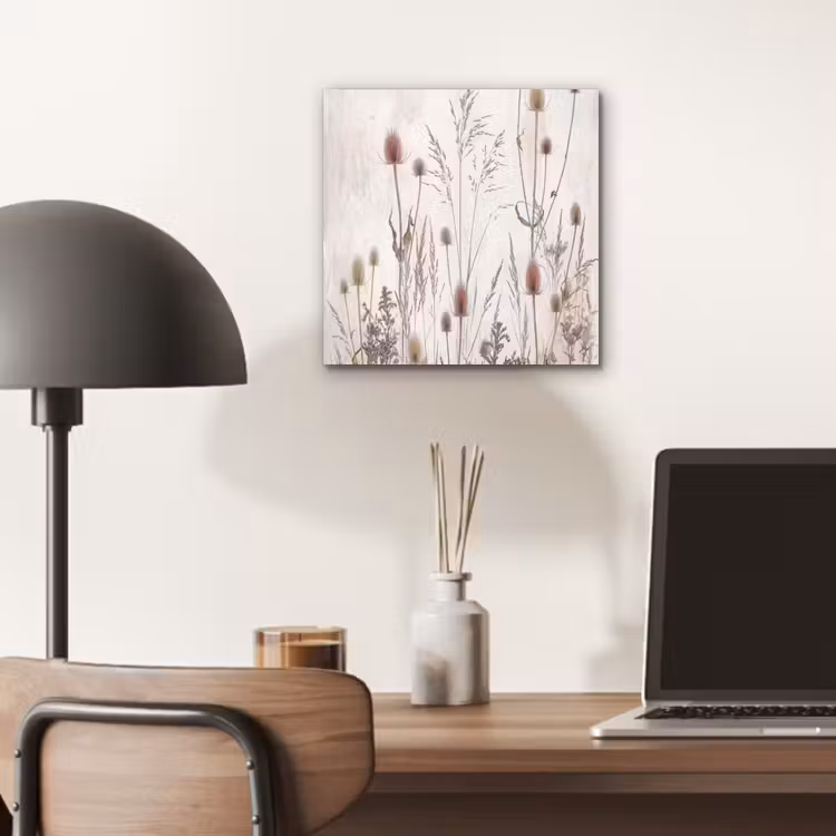 Weidebloemen - Design - Sepia aluminium wit klein -sfeer5