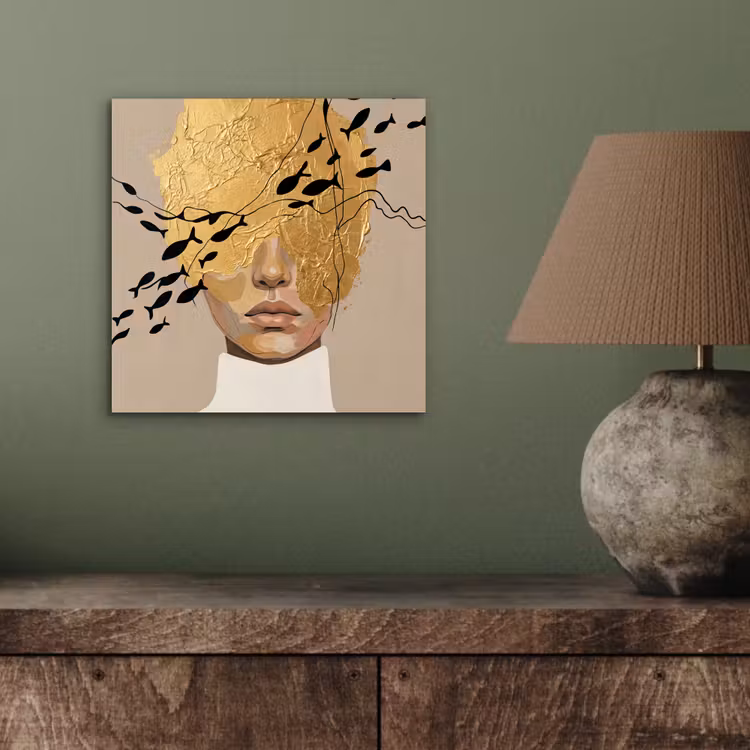 Modern - Vrouw - Goud aluminium wit klein -sfeer2