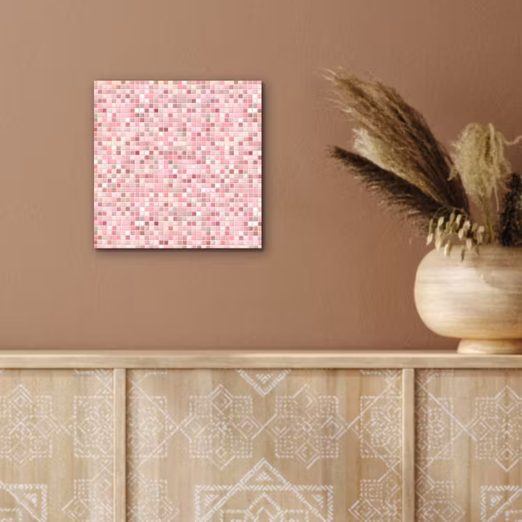 Mozaïek - Patroon - Roze aluminium wit klein 46 -sfeer4