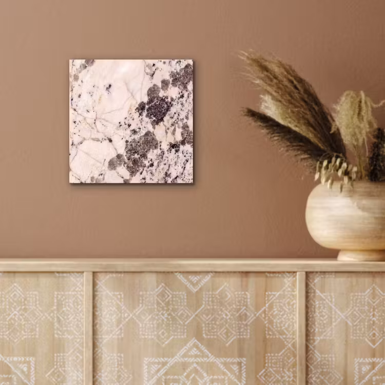 Natuursteen - Patroon - Abstract - Beige - Grijs aluminium wit klein -sfeer4