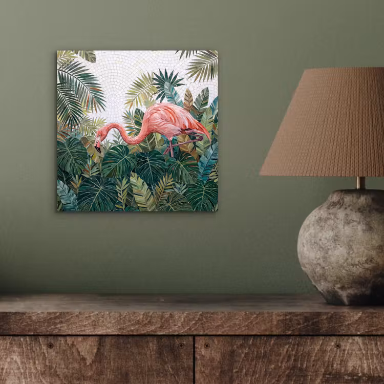 Natuur - Bladeren - Abstract - Groen - Vogel aluminium wit klein -sfeer2
